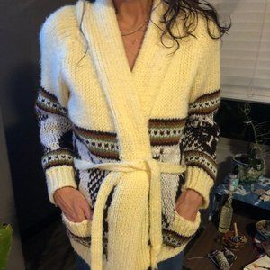Vintage Wool Sweater Coat